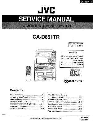 Сервисная инструкция JVC CA-D851TR ― Manual-Shop.ru