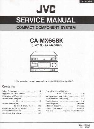 Service manual JVC CA-MX66BK, AX-MX66BK ― Manual-Shop.ru