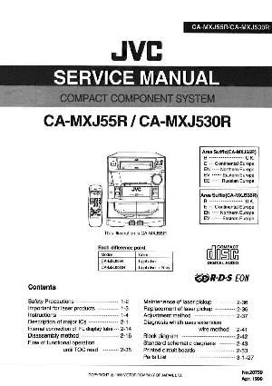 Service manual JVC CA-MXJ55R, CA-MXJ530R ― Manual-Shop.ru
