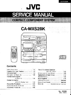 Сервисная инструкция JVC CA-MXS2BK ― Manual-Shop.ru