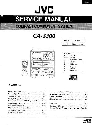 Сервисная инструкция JVC CA-S300 ― Manual-Shop.ru