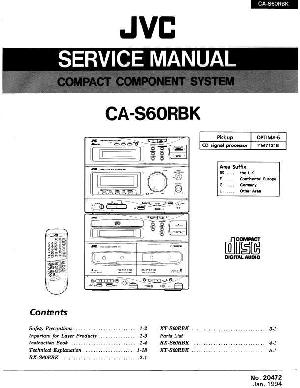 Сервисная инструкция JVC CA-S60RBK ― Manual-Shop.ru