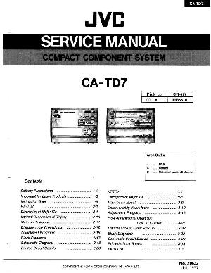 Сервисная инструкция JVC CA-TD7 ― Manual-Shop.ru