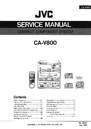 Сервисная инструкция JVC CA-V800 ― Manual-Shop.ru