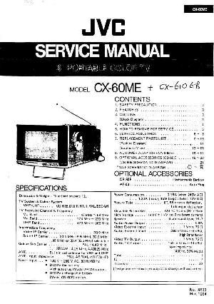 Service manual JVC CX-610ME, CX-610GB ― Manual-Shop.ru