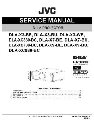 Service manual JVC DLA-X3, X7, X9, XC380, XC780, XC980 ― Manual-Shop.ru