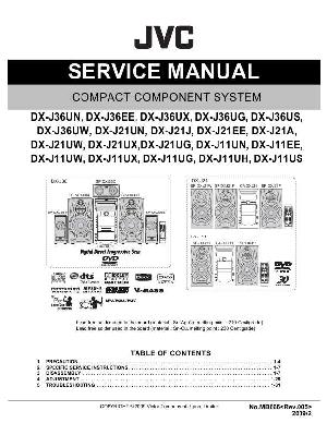 Сервисная инструкция JVC DX-J11 DX-J21, DX-J36EE ― Manual-Shop.ru