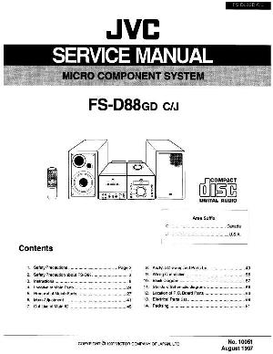 Сервисная инструкция JVC FS-D88GD ― Manual-Shop.ru