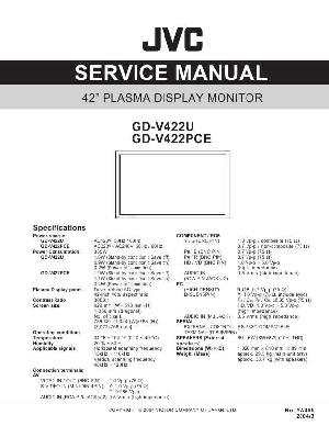 Сервисная инструкция JVC GD-V422PCE, GD-V422U ― Manual-Shop.ru