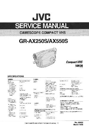 Сервисная инструкция JVC GR-AX250S, GR-AX550S ― Manual-Shop.ru