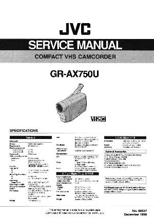 Сервисная инструкция JVC GR-AX750U ― Manual-Shop.ru