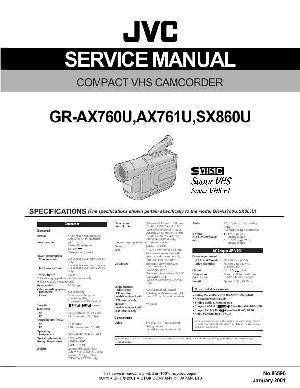 Сервисная инструкция JVC GR-AX760U, GR-AX761U, GR-SX860U ― Manual-Shop.ru