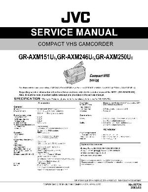 Сервисная инструкция JVC GR-AXM151U, GR-AXM246U, GR-AXM250U ― Manual-Shop.ru