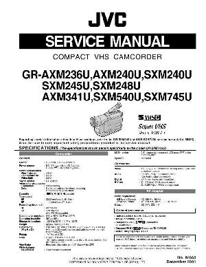 Сервисная инструкция JVC GR-AXM236U, GR-AXM240U, GR-AXM341U ― Manual-Shop.ru
