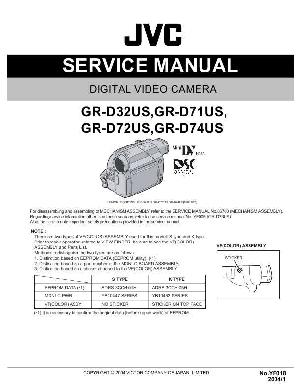 Сервисная инструкция JVC GR-D32US, GR-D71US, GR-D72US, GR-D74US ― Manual-Shop.ru