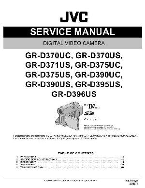 Сервисная инструкция JVC GR-D370, GR-D371, GR-D375, GR-D390, GR-D395, GR-D396 ― Manual-Shop.ru