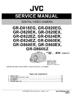 Сервисная инструкция JVC GR-D818, GR-D820, GR-D822, GR-D824, GR-D860 ― Manual-Shop.ru