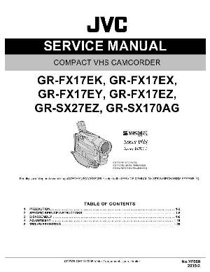 Сервисная инструкция JVC GR-SX170AG, GR-SX27EZ ― Manual-Shop.ru