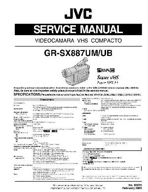 Сервисная инструкция JVC GR-SX887U ― Manual-Shop.ru