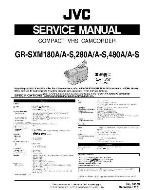 Сервисная инструкция JVC GR-SXM180, GR-SXM280, GR-SXM480 ― Manual-Shop.ru