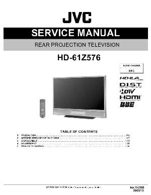 Сервисная инструкция JVC HD-61Z576 ― Manual-Shop.ru