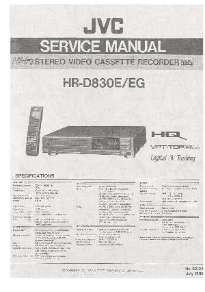 Сервисная инструкция JVC HR-D830E ― Manual-Shop.ru