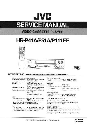 Сервисная инструкция JVC HR-P41A, HR-P51A, HR-P111EE ― Manual-Shop.ru