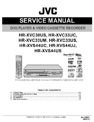 Сервисная инструкция JVC HR-XVC30, HR-XVC33, HR-XVS44 ― Manual-Shop.ru