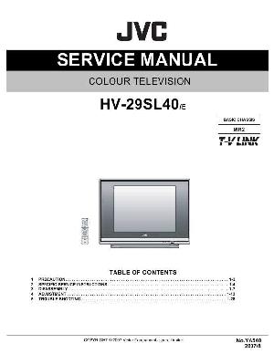 Сервисная инструкция JVC HV-29SL40 ― Manual-Shop.ru