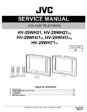 Сервисная инструкция JVC HV-29WH21, HV-29WH51, HV-29WH71 ― Manual-Shop.ru