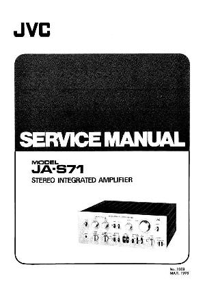 Сервисная инструкция JVC JA-S71 ― Manual-Shop.ru