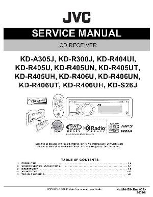 Сервисная инструкция JVC KD-A305, KD-R300, KD-R404, KD-R405, KD-R406, KD-S26 ― Manual-Shop.ru