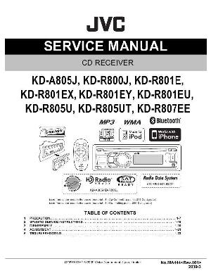 Сервисная инструкция JVC KD-A805, KD-R800, KD-R801, KD-R805, KD-R807 ― Manual-Shop.ru