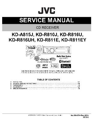 Сервисная инструкция JVC KD-A815, KD-R810, KD-R811, KD-R816 ― Manual-Shop.ru