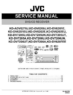 Сервисная инструкция JVC KD-ADV6270J, KD-DV6200, KD-DV6201E, KD-DV6202E, KD-DV7205U, KD-DV7206UN, KD-DV6207EE ― Manual-Shop.ru