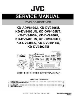 Сервисная инструкция JVC KD-ADV8490, KD-DV9405U, KD-DV9406U, KD-DV9401EU, KD-DV9402EU ― Manual-Shop.ru