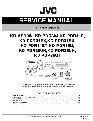 Сервисная инструкция JVC KD-APD38, KD-PDR30, KD-PDR31, KD-PDR35 ― Manual-Shop.ru