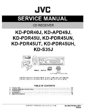 Сервисная инструкция JVC KD-APD49, KD-PDR40, KD-PDR45, KD-S35 ― Manual-Shop.ru