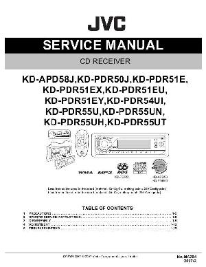 Сервисная инструкция JVC KD-APD58, KD-PDR50, KD-PDR51, KD-PDR54, KD-PDR55 ― Manual-Shop.ru