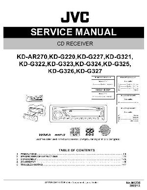 Сервисная инструкция JVC KD-AR270, KD-G220, KD-G227, KD-G321, KD-G322, KD-G323, KD-G324, KD-G325, KD-G326, KD-G327 ― Manual-Shop.ru