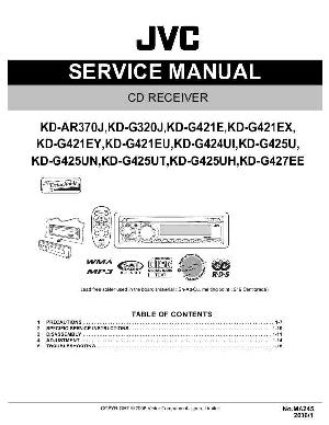 Сервисная инструкция JVC KD-AR370J, KD-G320J, KD-G421E, KD-G421EX, KD-G424UI, KD-G425U, KD-G427EE ― Manual-Shop.ru