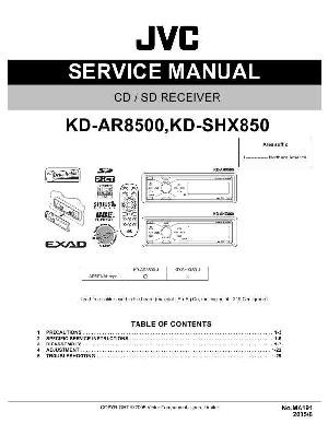 Сервисная инструкция JVC KD-AR8500, KD-SHX850 ― Manual-Shop.ru