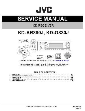 Сервисная инструкция JVC KD-AR880J, KD-G830J ― Manual-Shop.ru