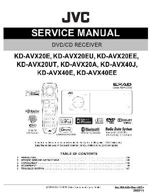 Сервисная инструкция JVC KD-AVX20EE, KD-AVX40EE ― Manual-Shop.ru