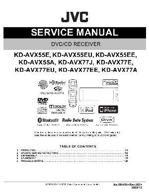 Сервисная инструкция JVC KD-AVX55EE, KD-AVX77EE ― Manual-Shop.ru
