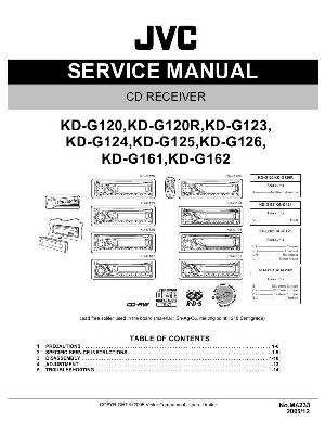 Сервисная инструкция JVC KD-G120R, KD-G123, KD-G124, KD-G125, KD-G126, KD-G161, KD-G162 ― Manual-Shop.ru