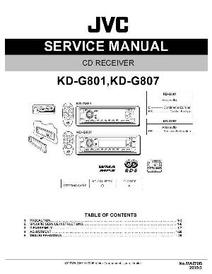 Сервисная инструкция JVC KD-G801, KD-G807 ― Manual-Shop.ru