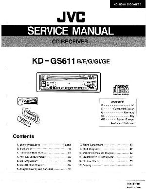 Сервисная инструкция JVC KD-GS611 ― Manual-Shop.ru