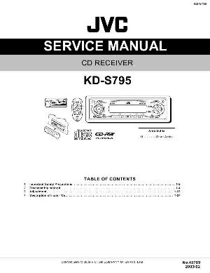 Сервисная инструкция JVC KD-S795 ― Manual-Shop.ru