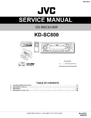 Сервисная инструкция JVC KD-SC800 ― Manual-Shop.ru